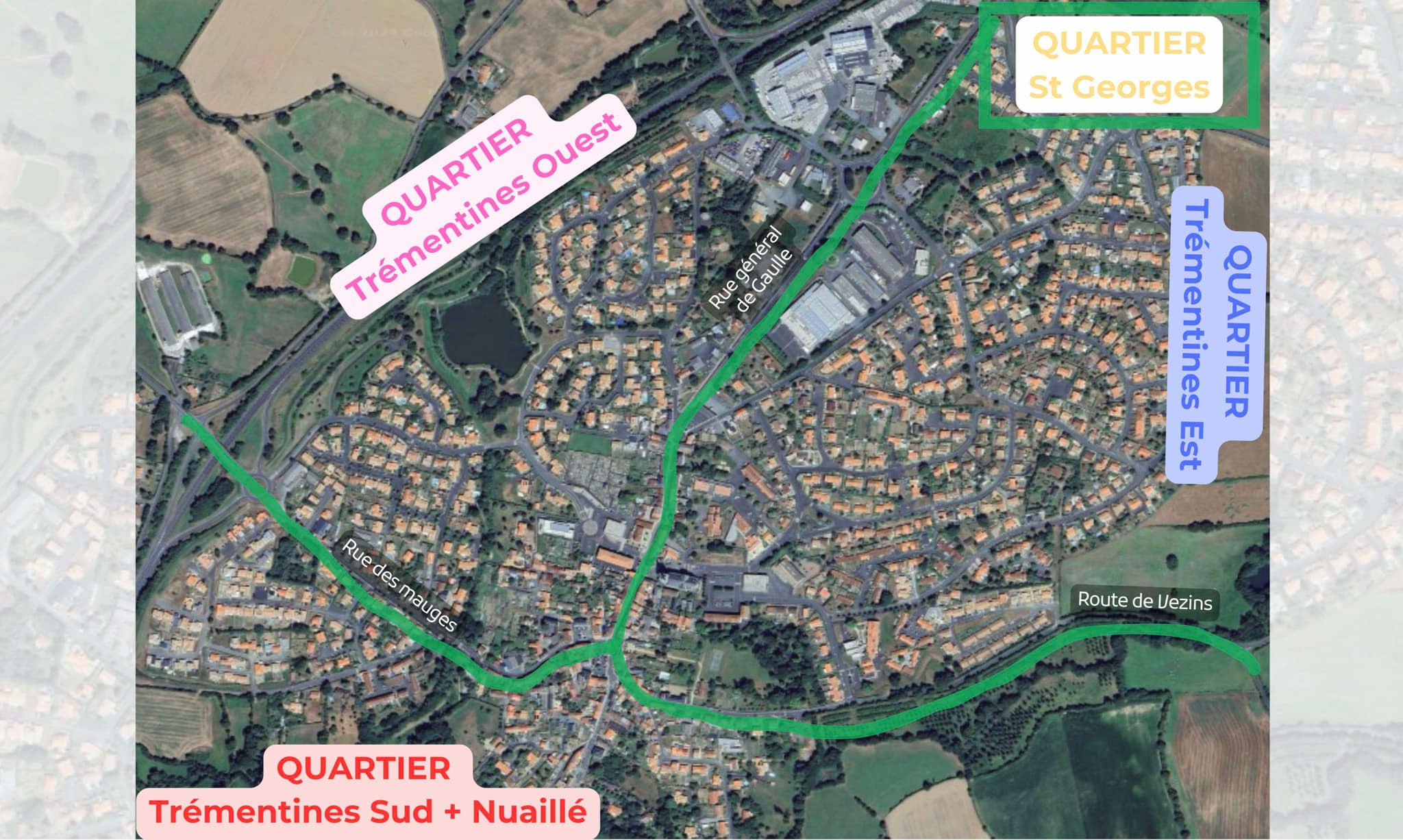 Carte des quartiers